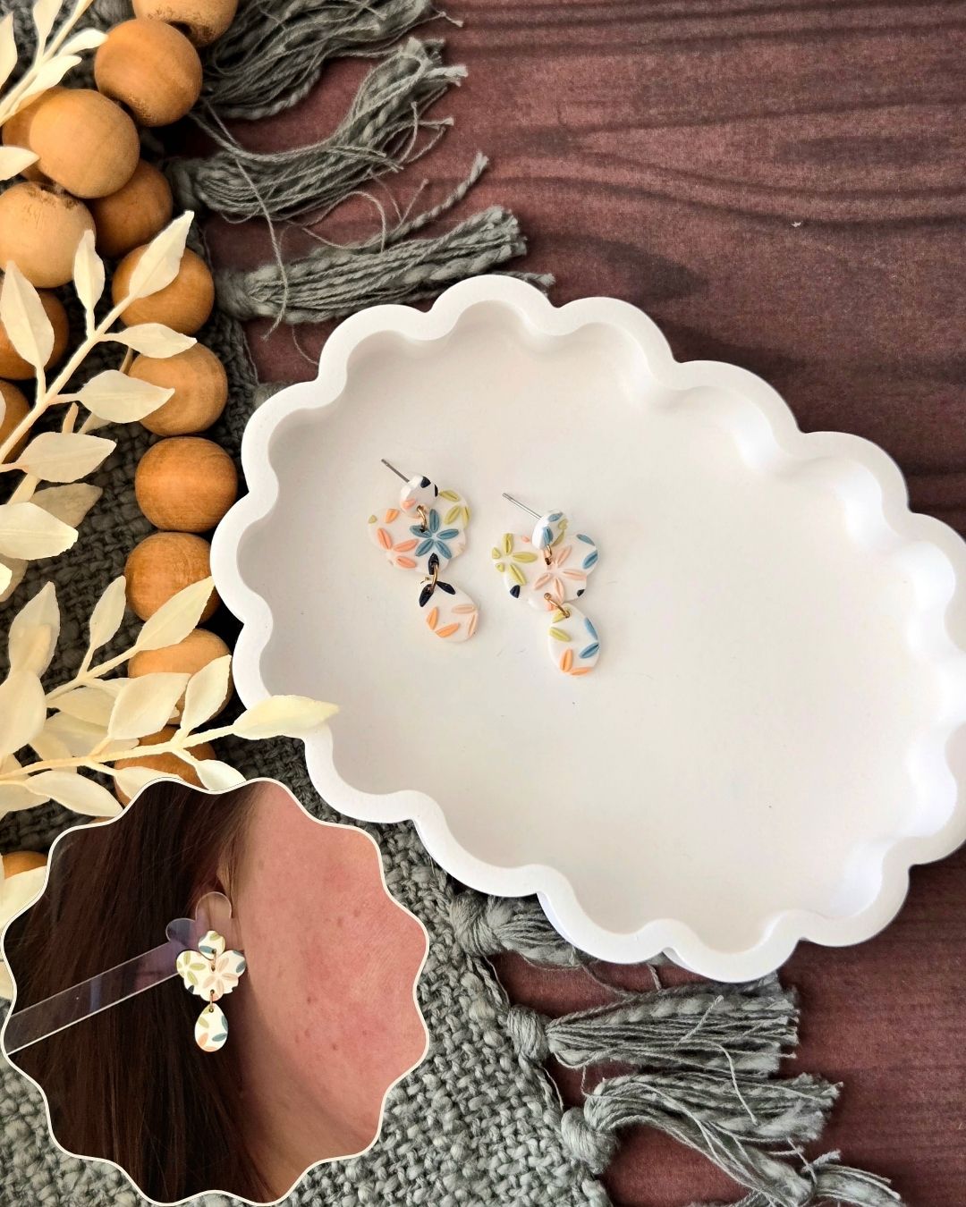 Confetti Petals | Polymer Clay Earrings