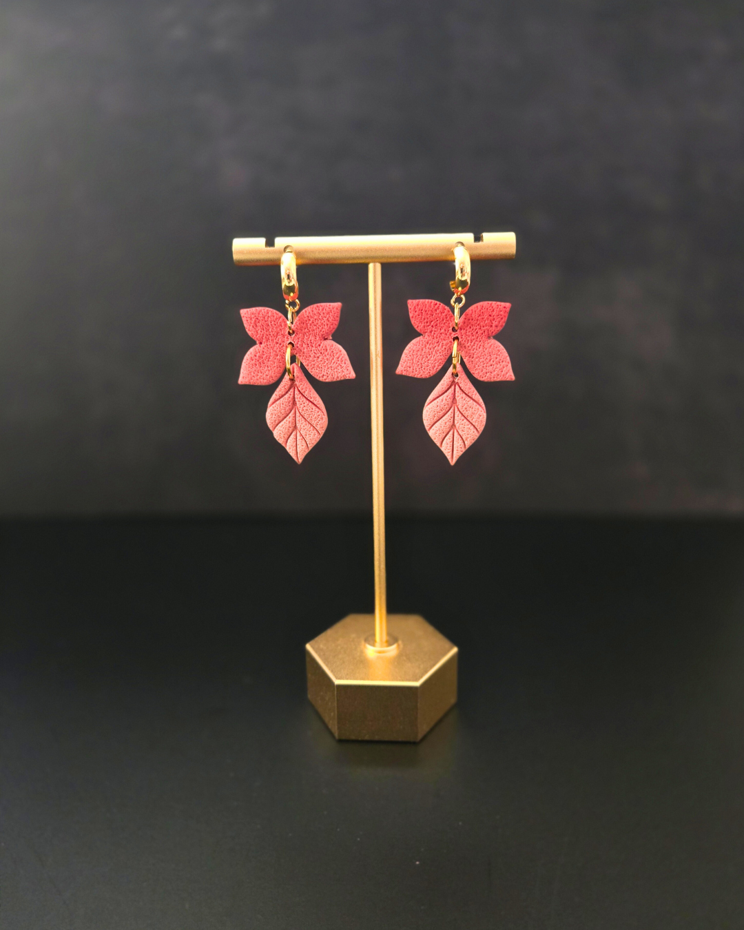 Fall Leaf Dangles | Polymer Clay Earrings