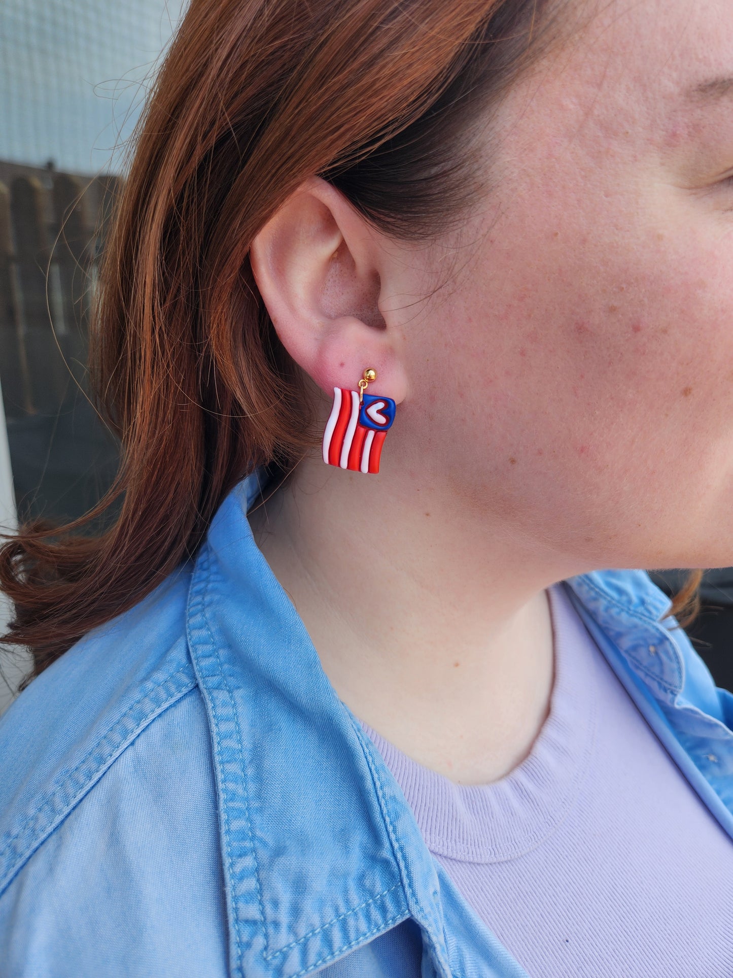 Yankee Doodle | Polymer Clay Earrings