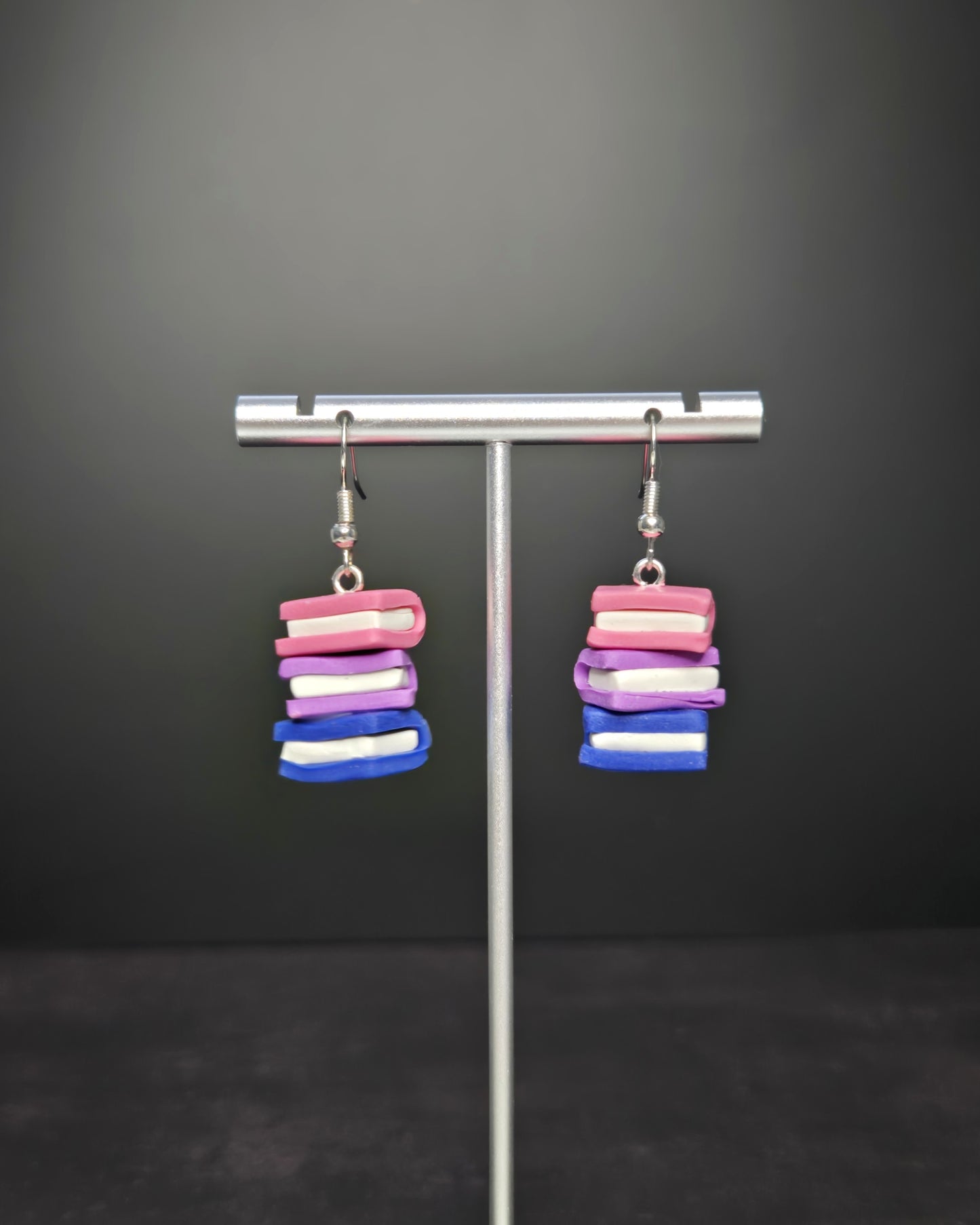 Bi Books | Polymer Clay Earrings