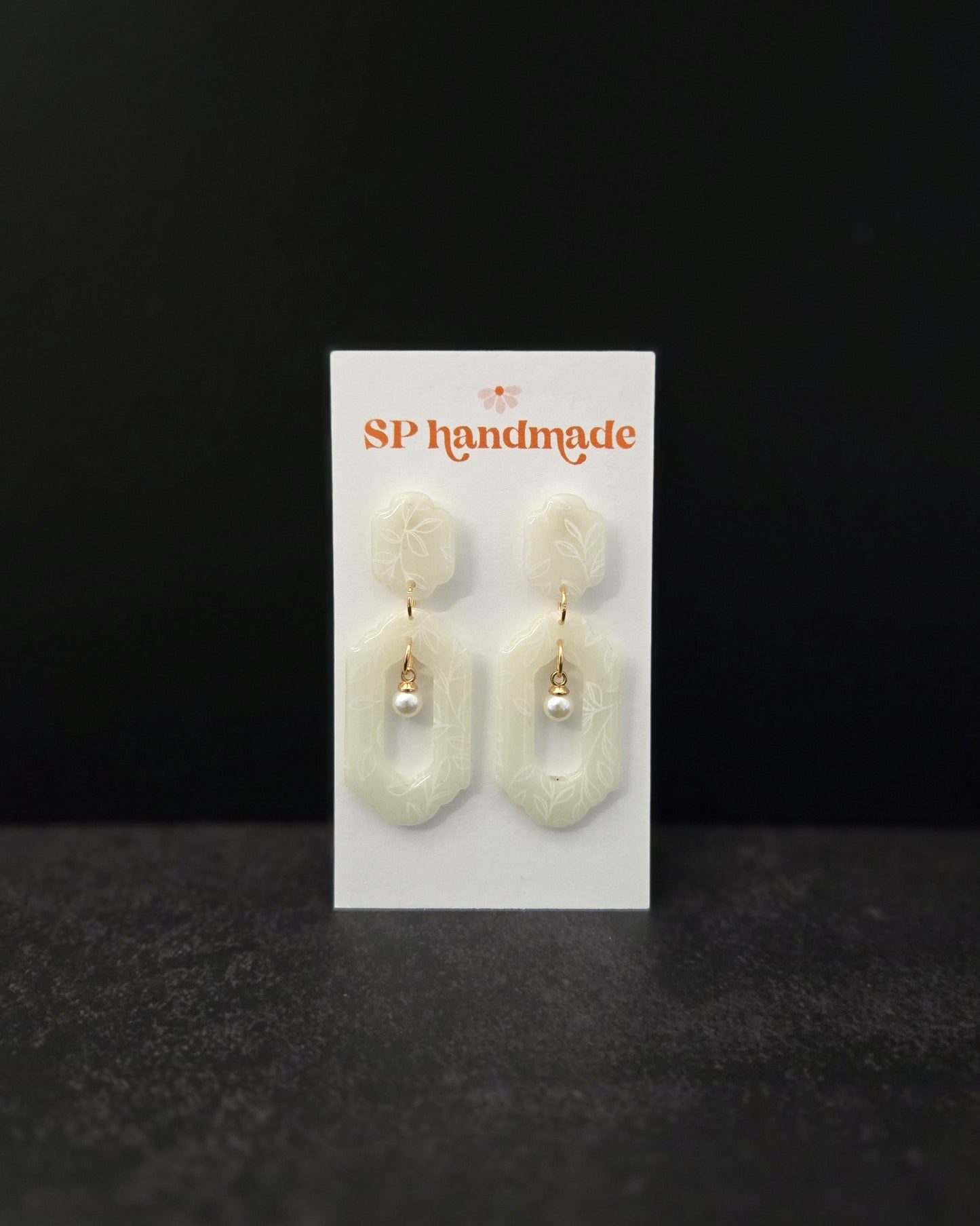Elegant Translucent Dangles | Polymer Clay Earrings