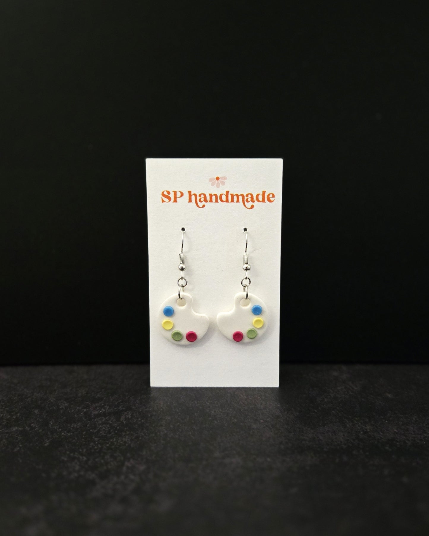 Paint Pallets | Polymer Clay Earrings
