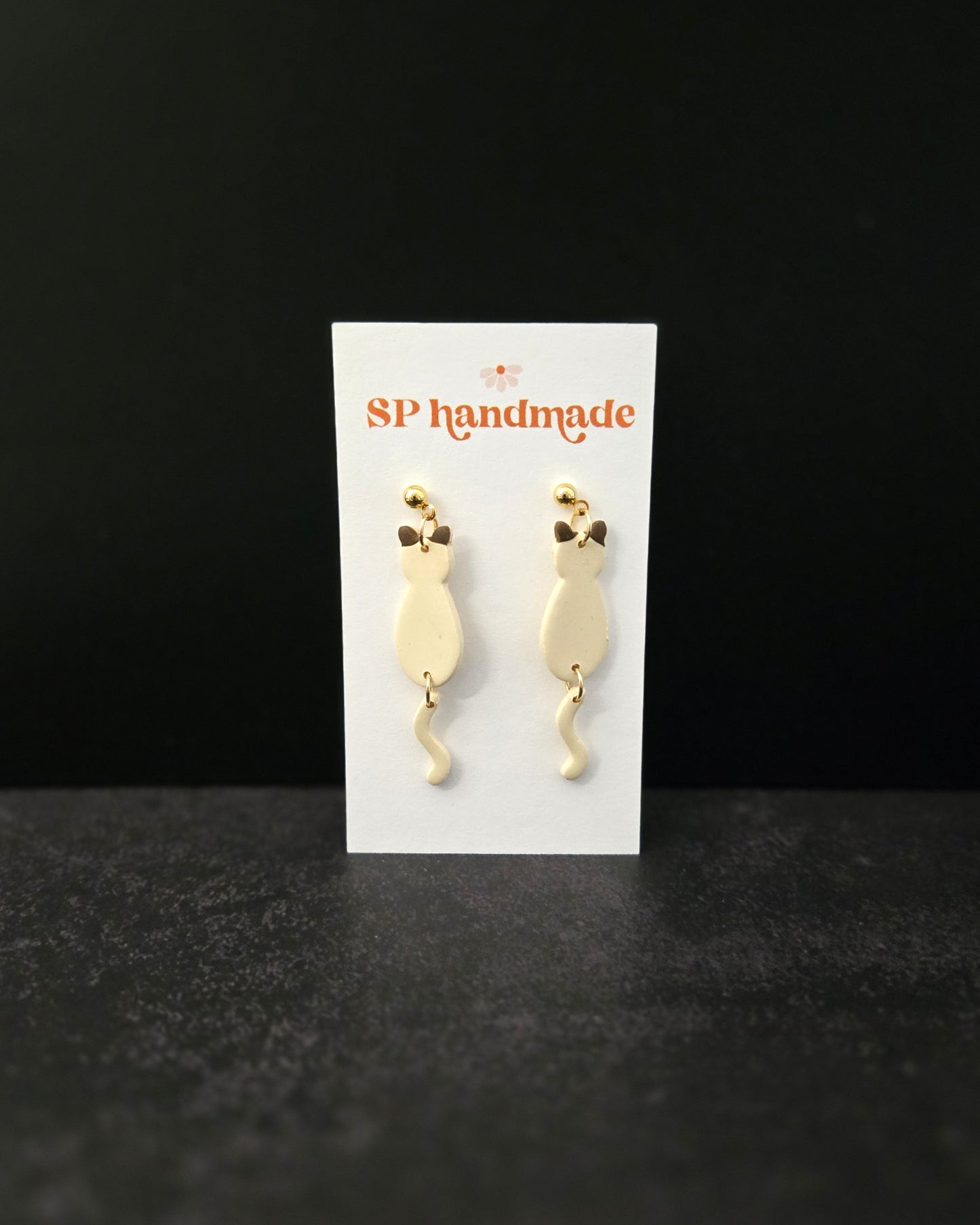 Cat Dangles | Polymer Clay Earrings