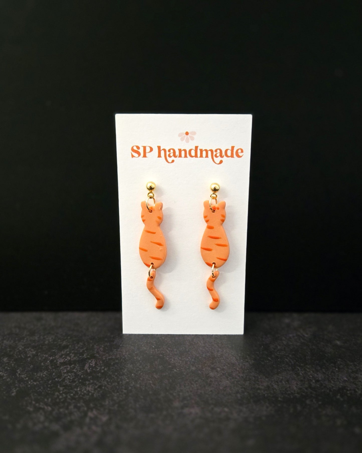 Cat Dangles | Polymer Clay Earrings