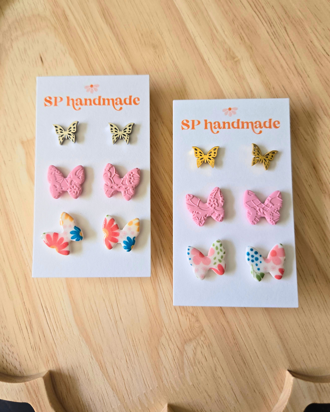 Butterfly Stud Pack | Polymer Clay Earrings