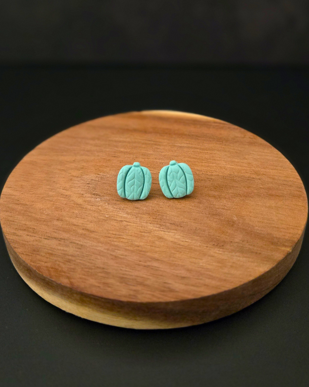 Pumpkin Studs | Polymer Clay Earrings