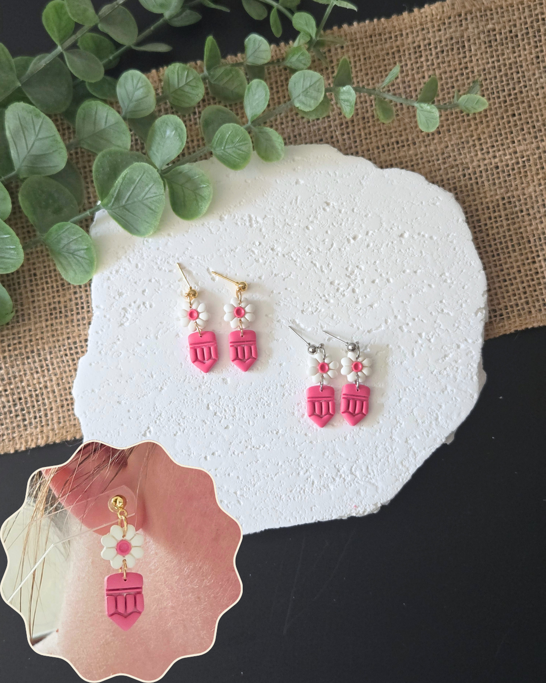 Bloom & Learn | Polymer Clay Earrings