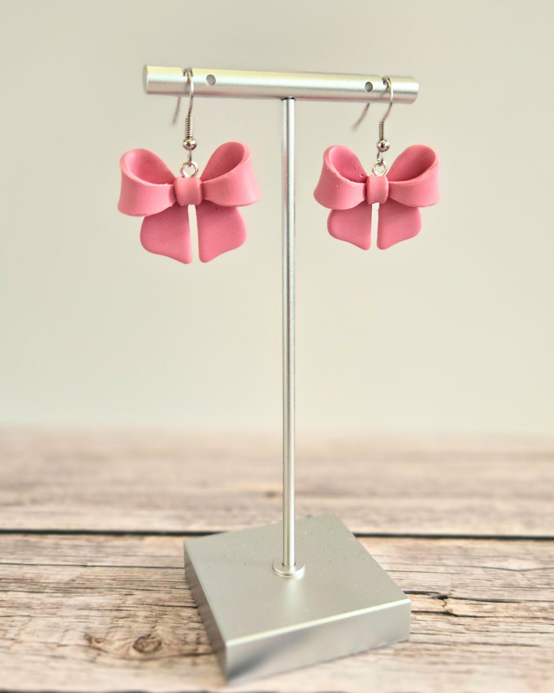 Croquette Bows | Polymer Clay Earrings