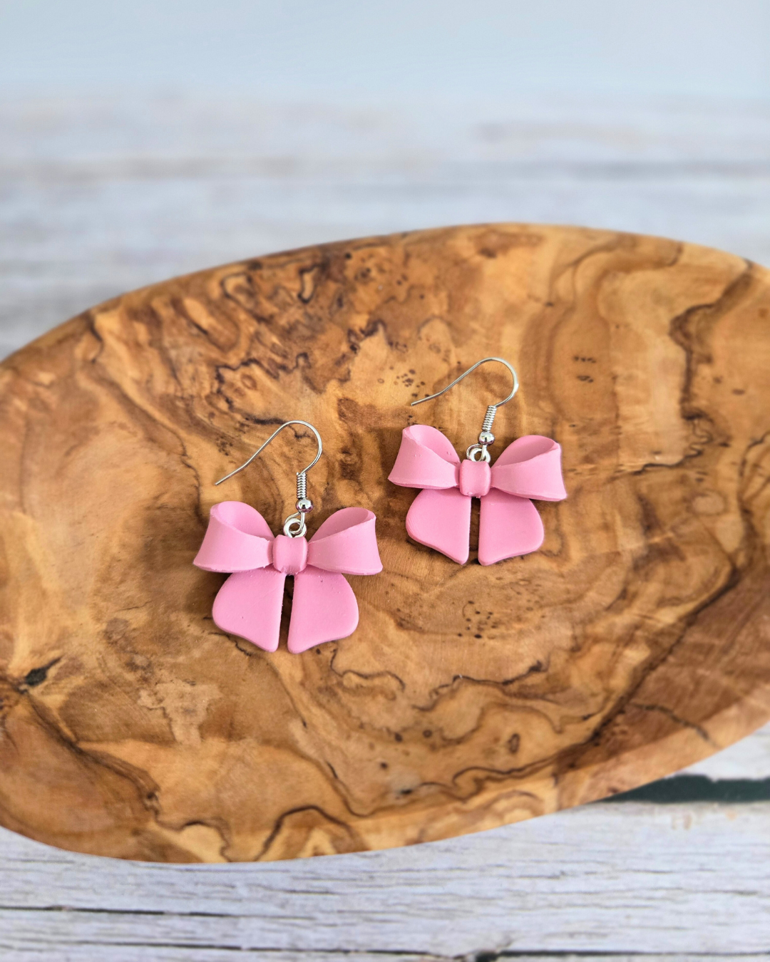Croquette Bows | Polymer Clay Earrings