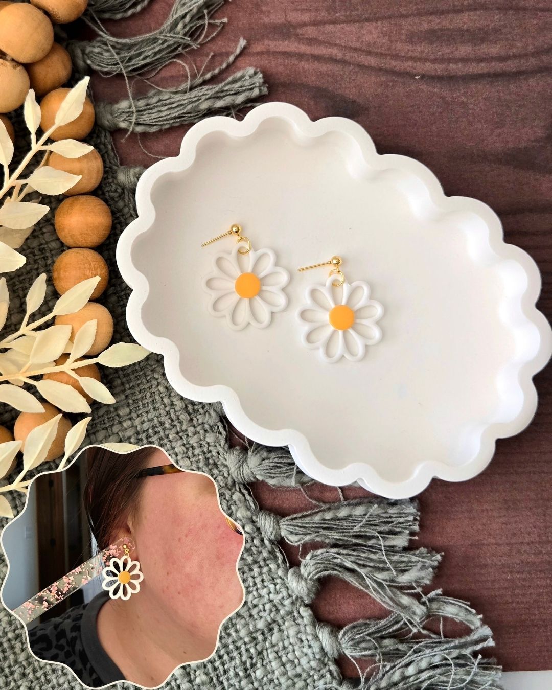 Daisy Days | Polymer Clay Earrings