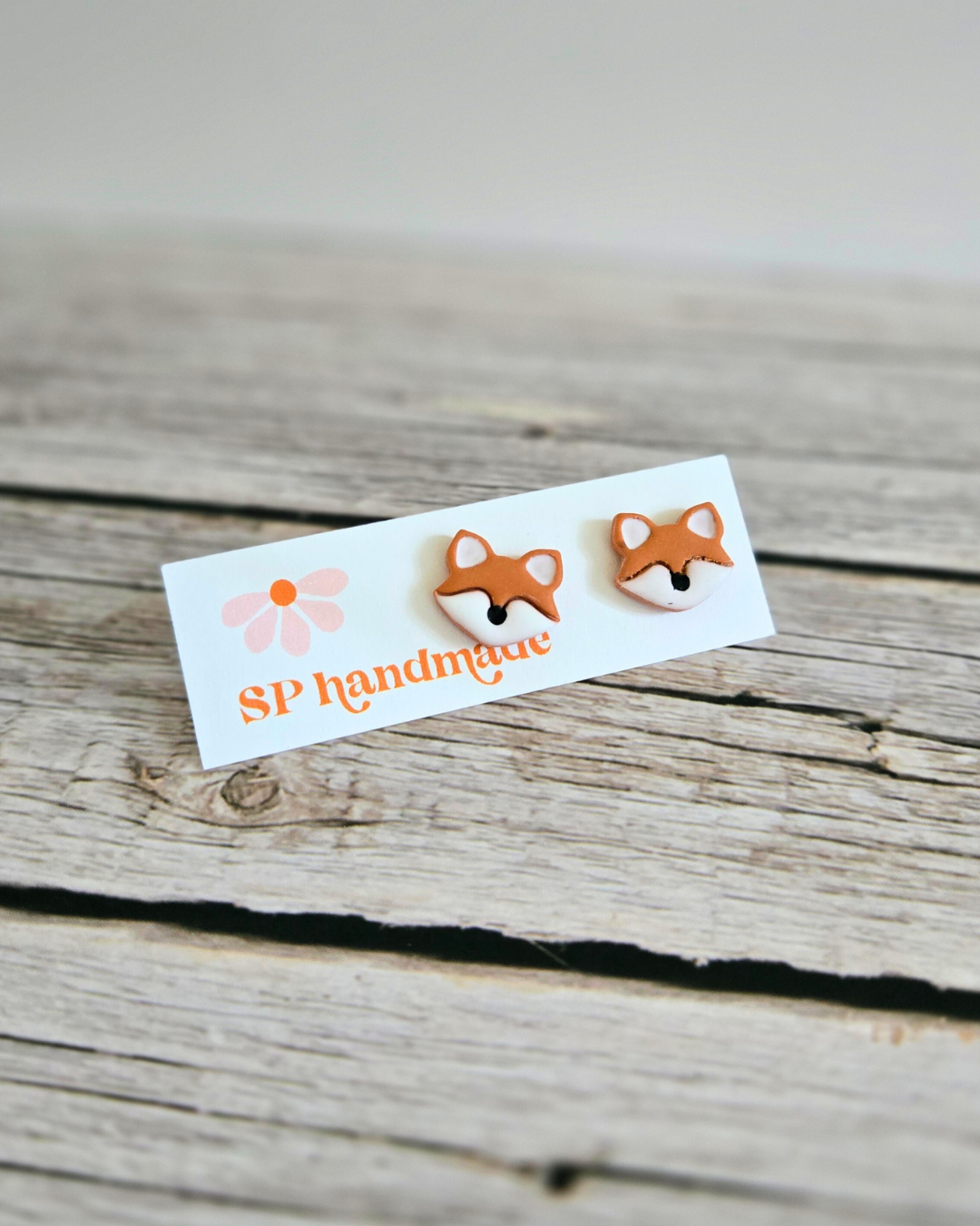 Fox Studs | Polymer Clay Earrings
