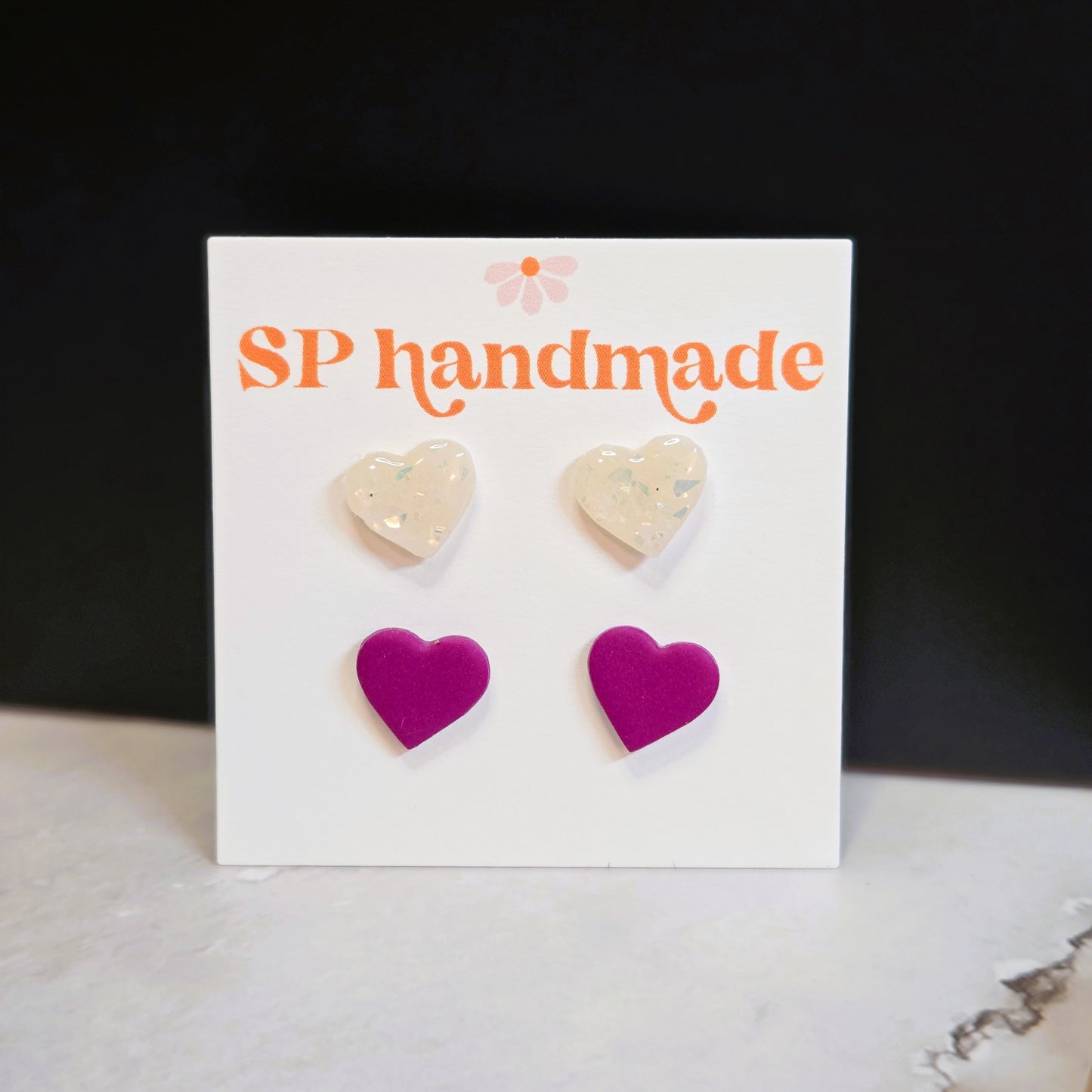 Heart Stud Pack | Polymer Clay Earrings