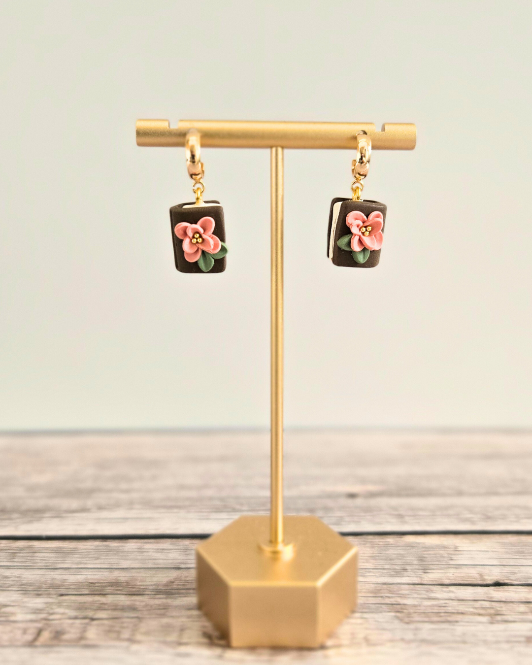 Neutral Books | Polymer Clay Earrings