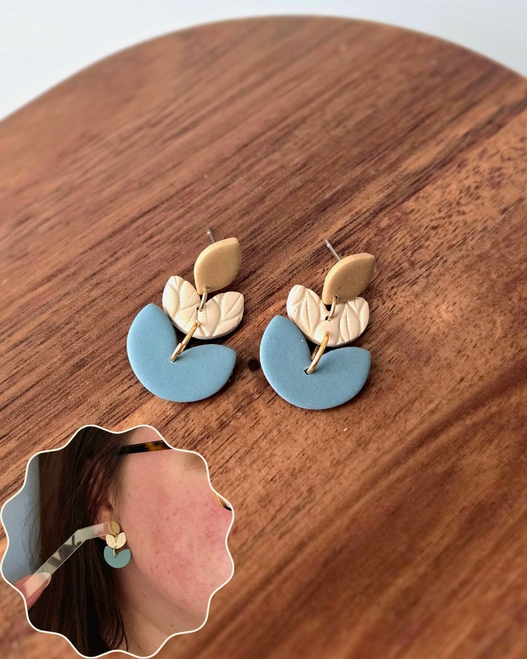 Prairie Sky Dangles | Polymer Clay Earrings
