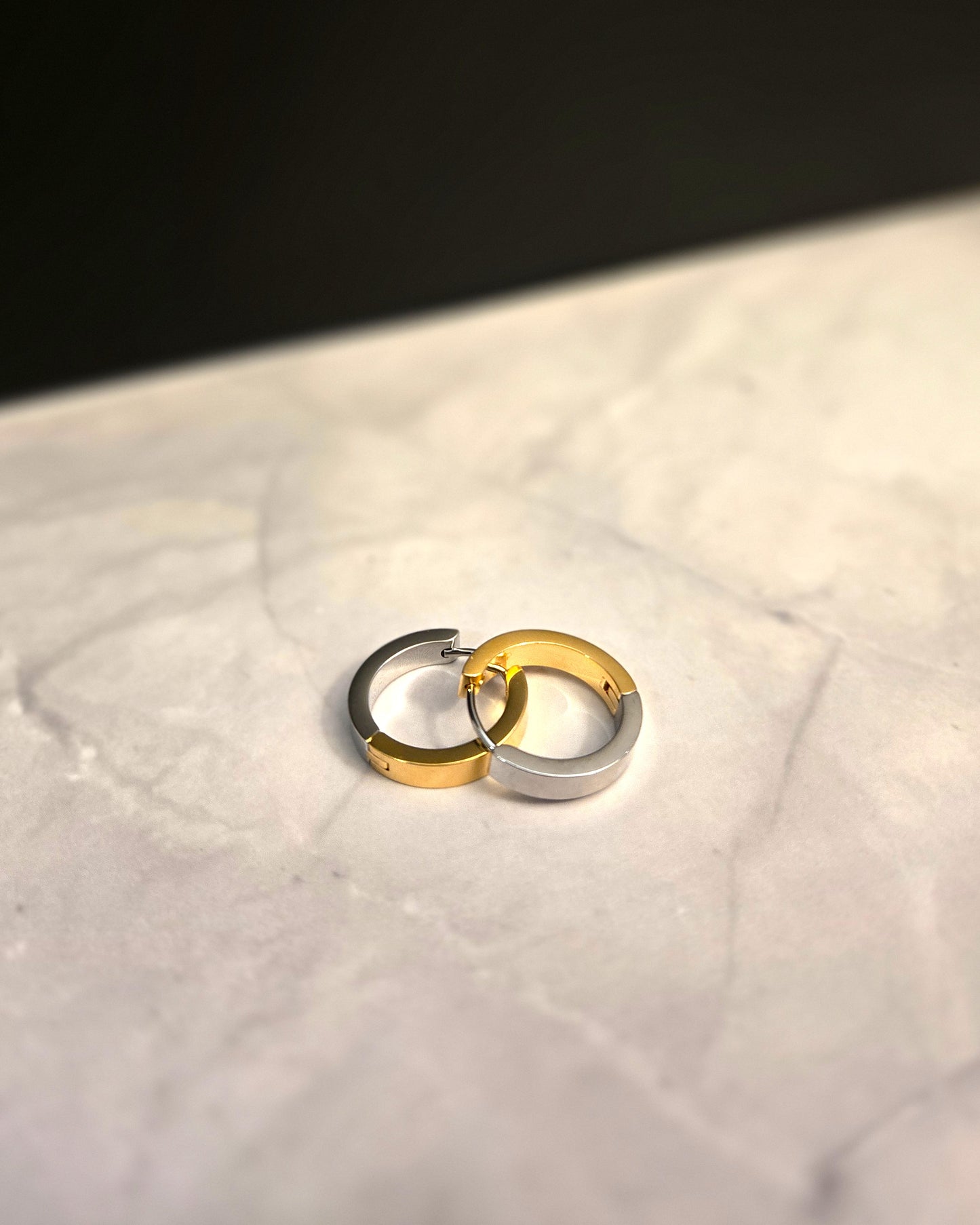 Gold & Silver Hoops
