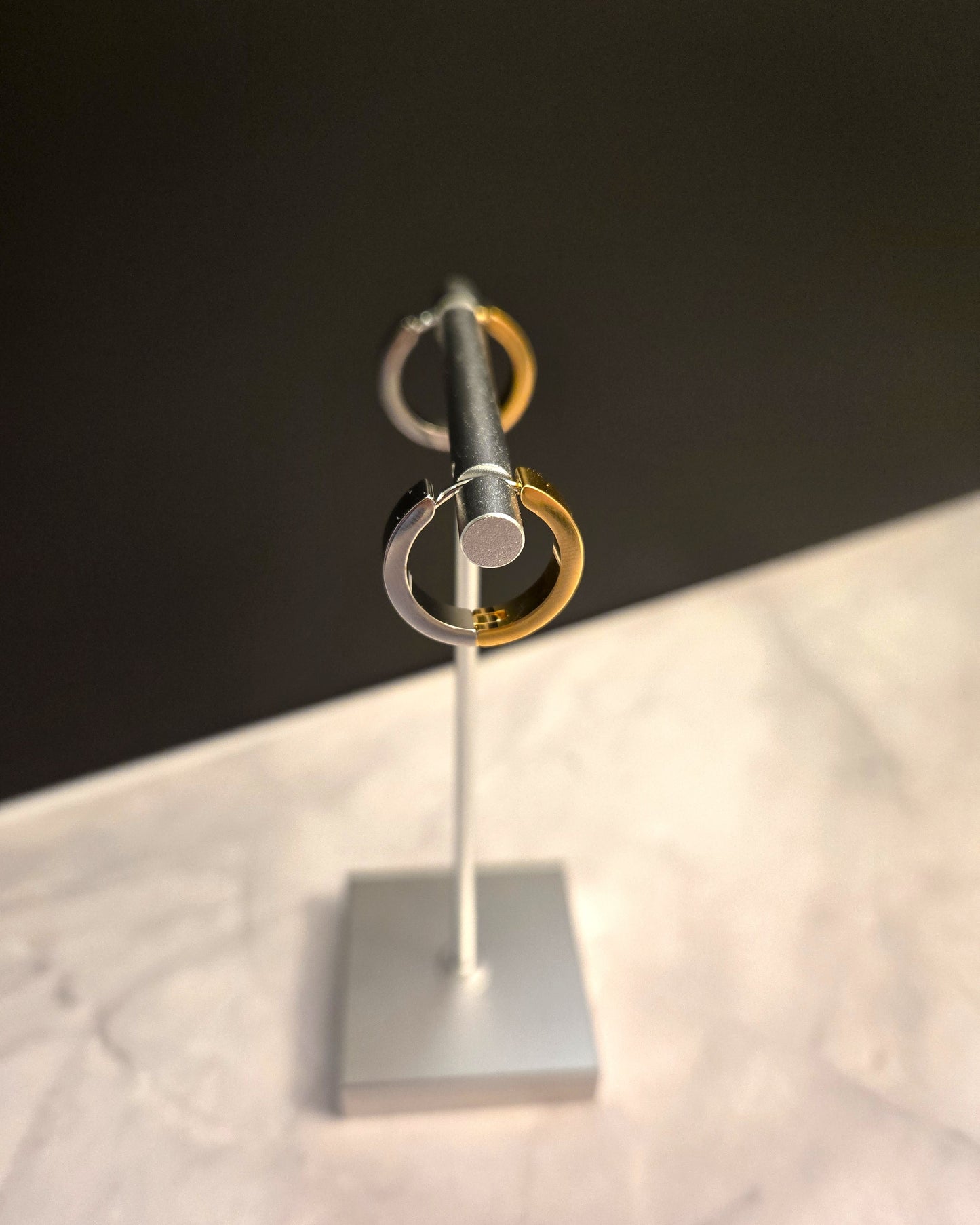 Gold & Silver Hoops