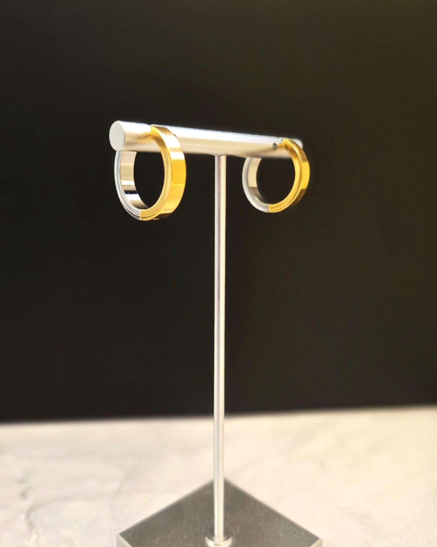 Gold & Silver Hoops