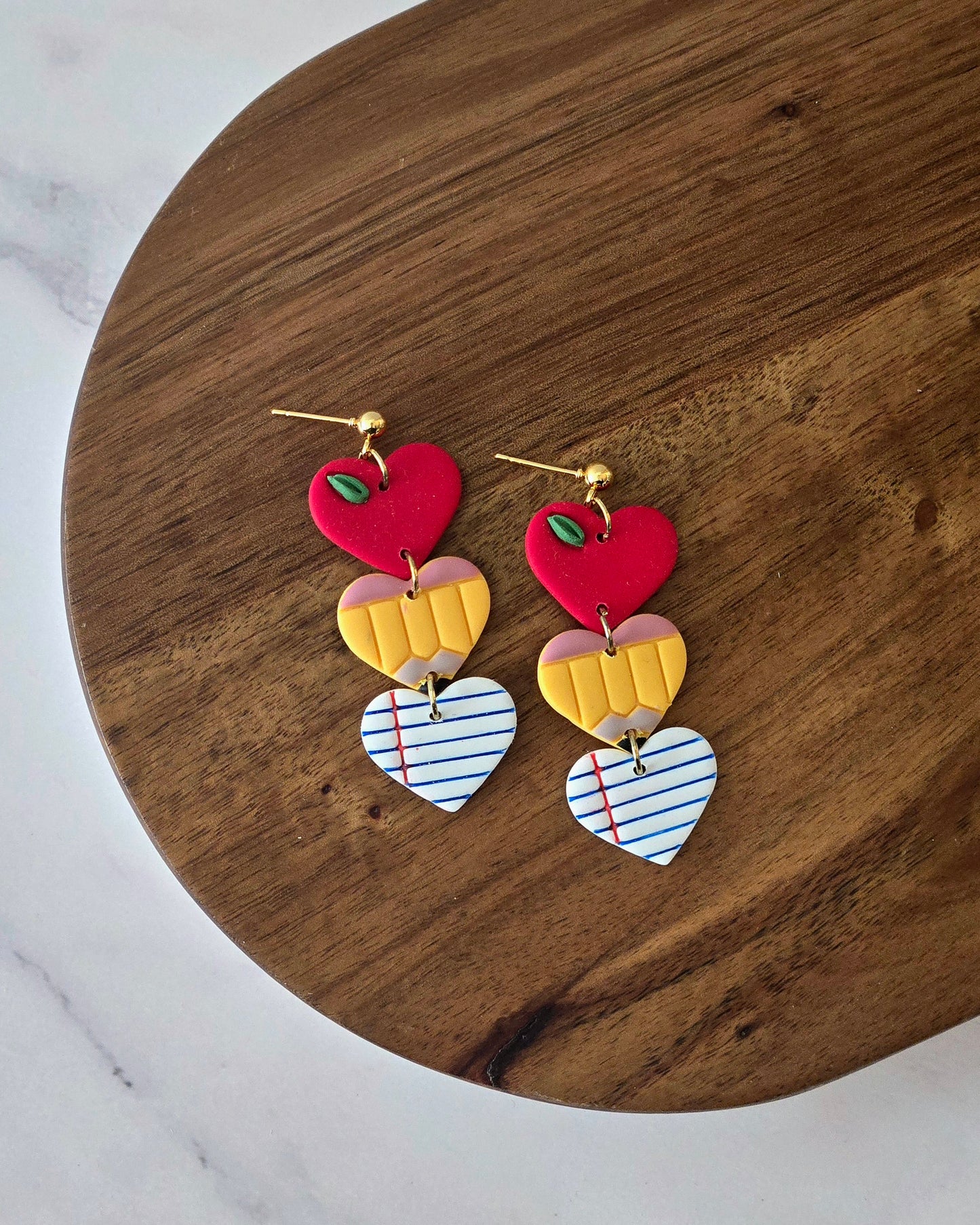 Teaching Love | Polymer Clay Earrings