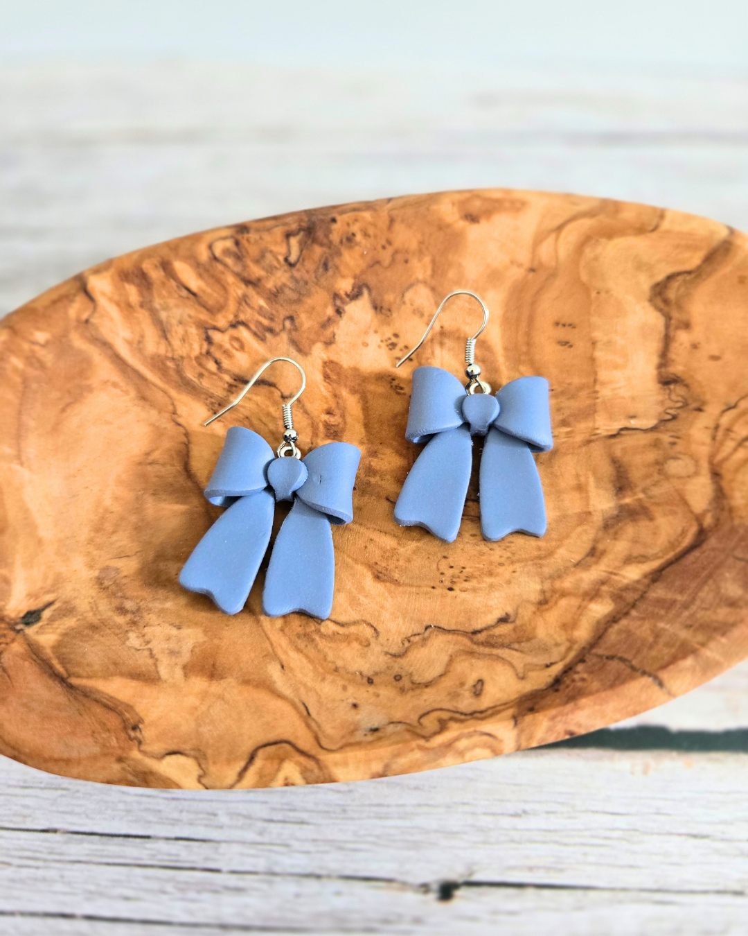 Wavy Bows | Polymer Clay Earrings