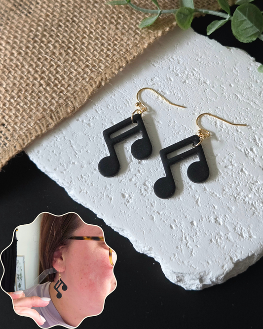 Music Dangles | Polymer Clay Earrings