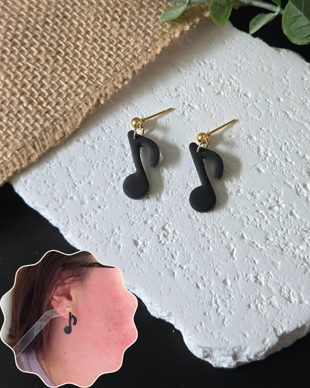 Music Dangles | Polymer Clay Earrings