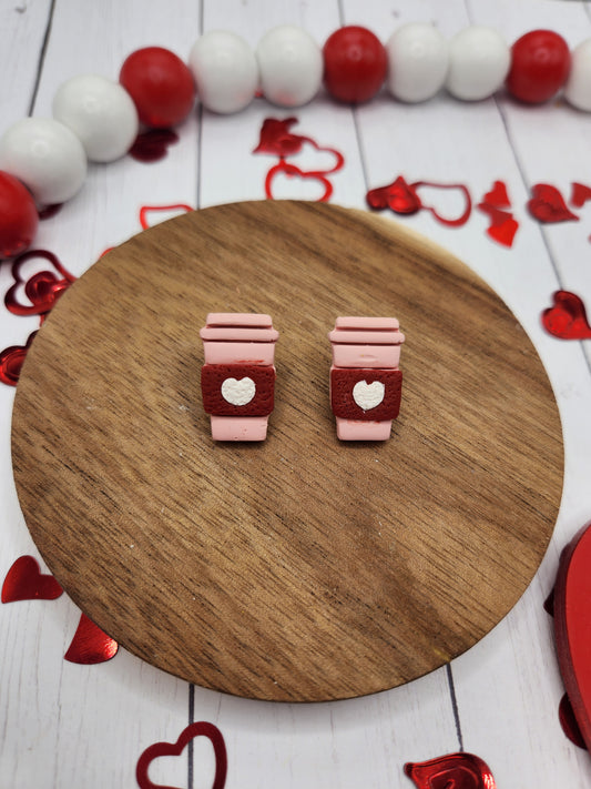 Valentine's Coffee | Polymer Clay Earrings