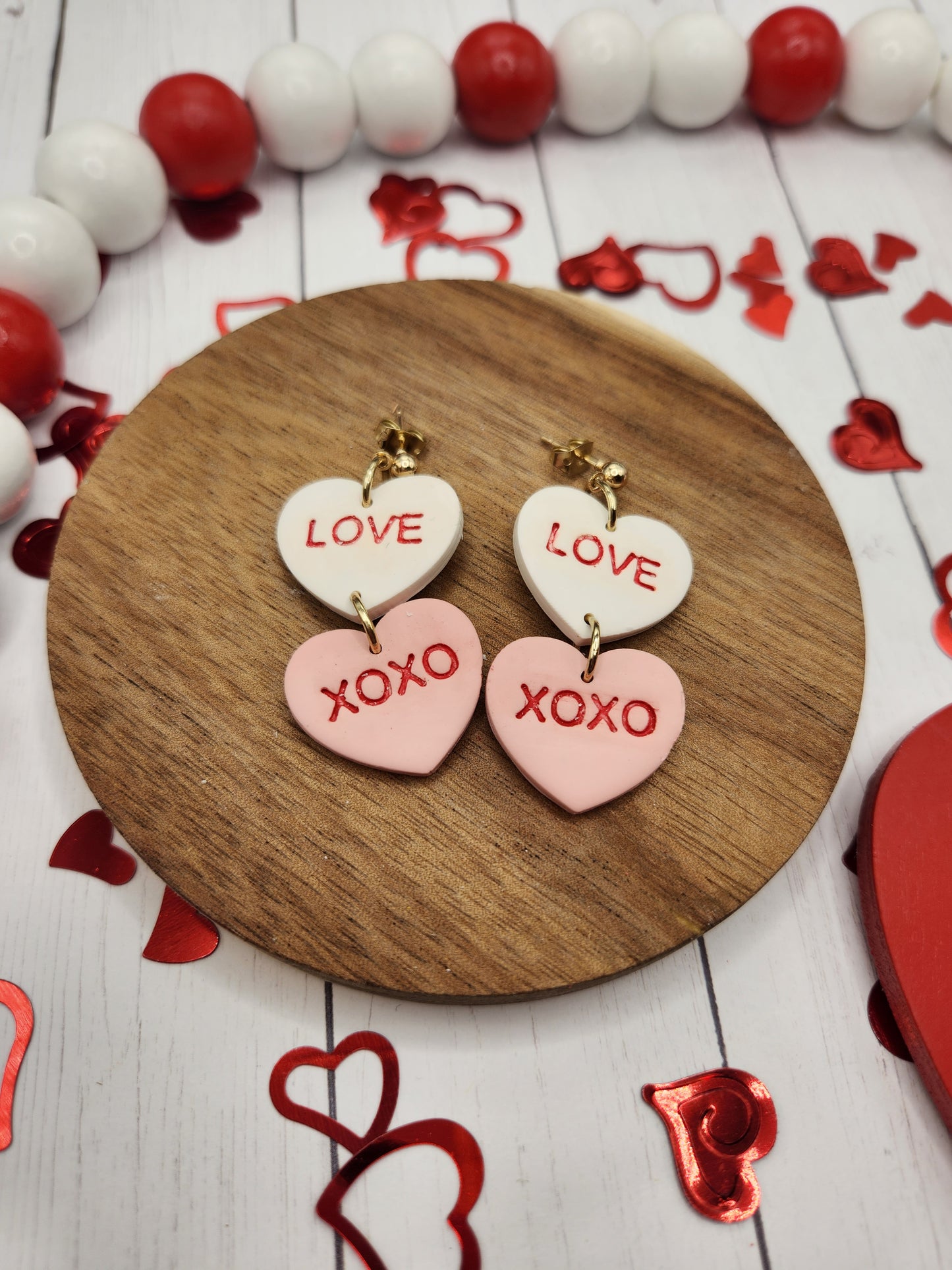 Conversation Hearts | Polymer Clay Earrings