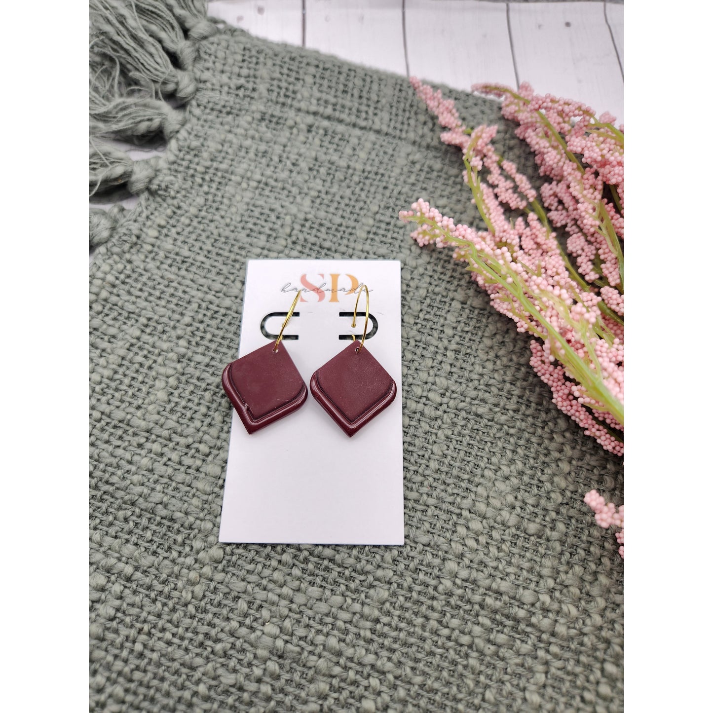 Diamond Dangles | Polymer Clay Earrings