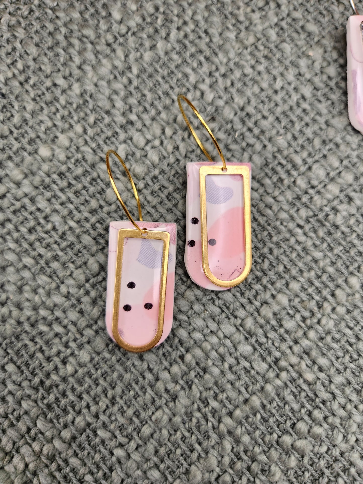 Pink Abstracts | Polymer Clay Earrings