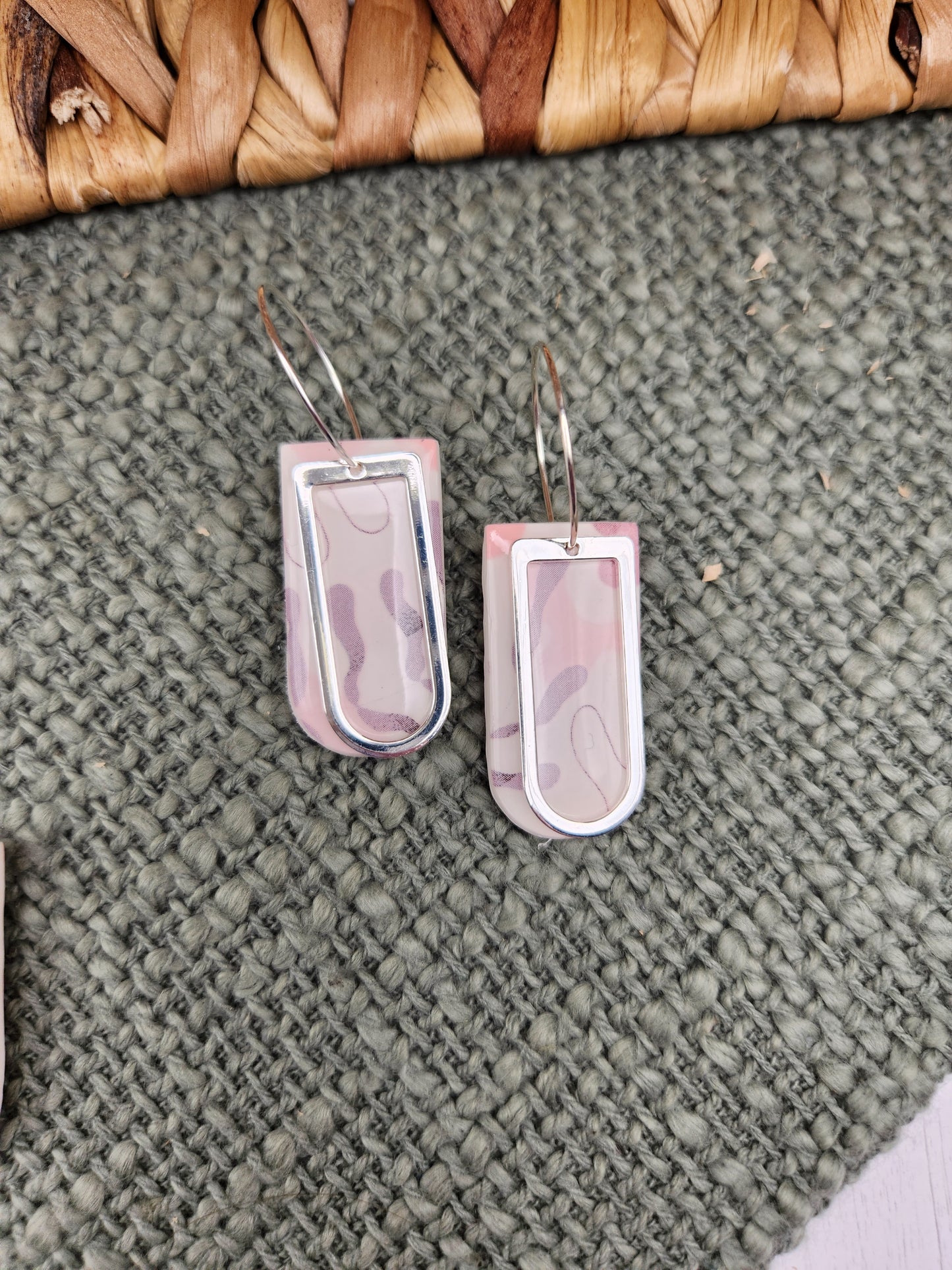 Pink Abstracts | Polymer Clay Earrings