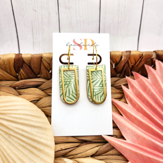 Painted Palms | Polymer Clay Earrings