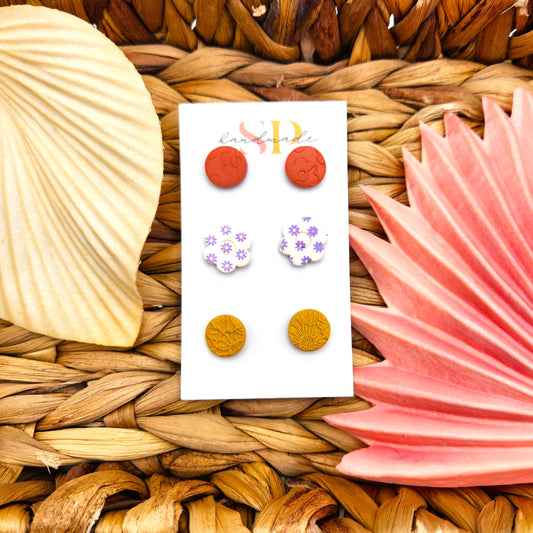 SP Summer Stud Pack | Polymer Clay Earrings