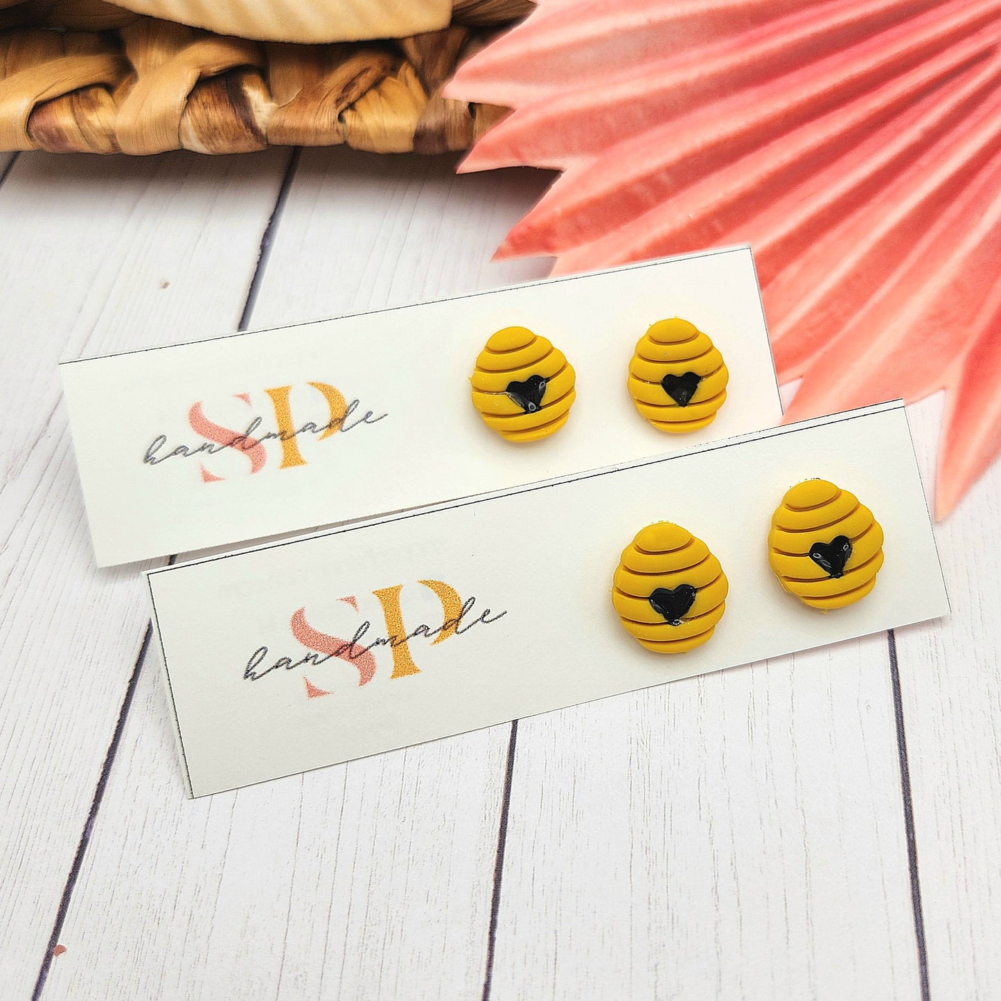 Bee Stud Collection | Polymer Clay Earrings