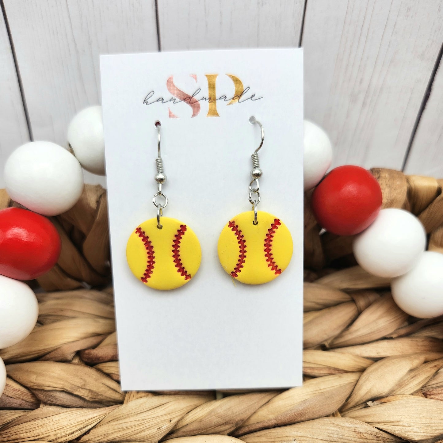 Sports Ball Dangles | Polymer Clay Earrings