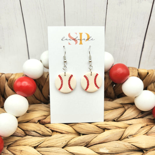 Sports Ball Dangles | Polymer Clay Earrings