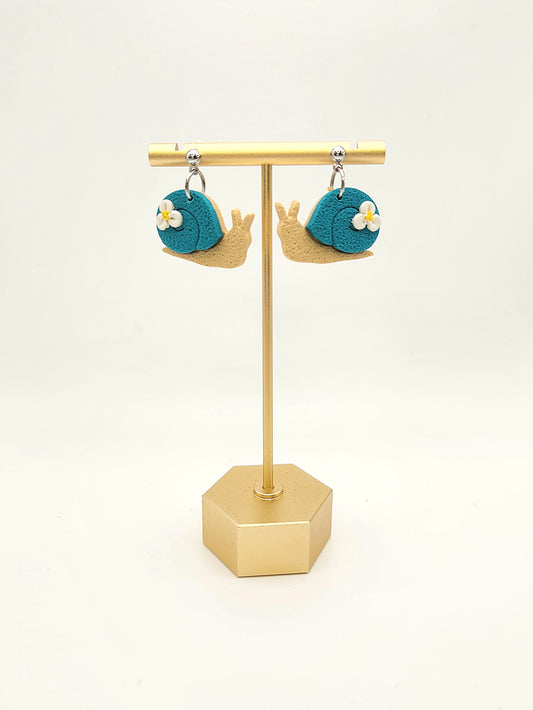 Snail Dangles | Polymer Clay Earrings