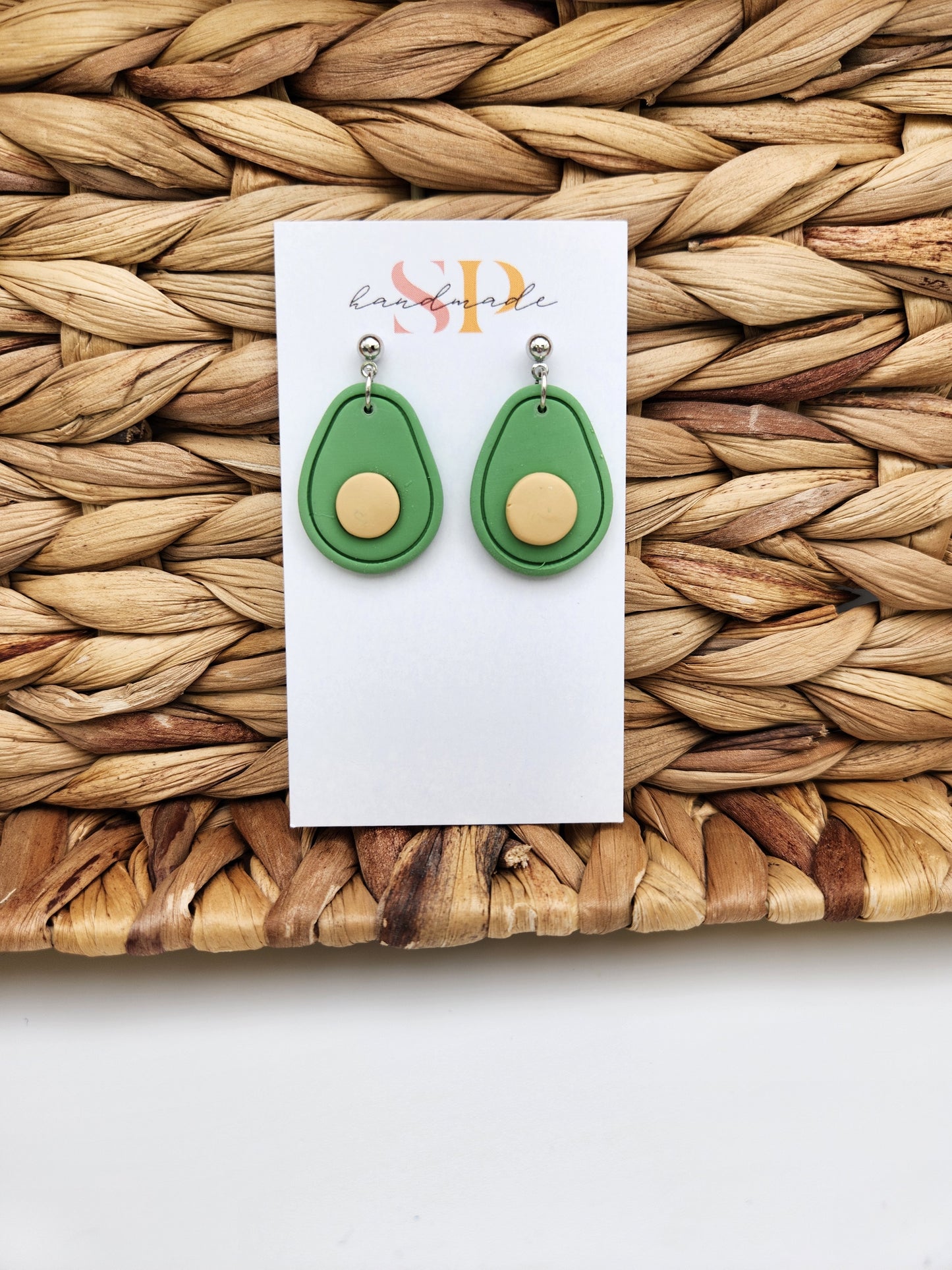 Avocado Earrings | Polymer Clay Earrings