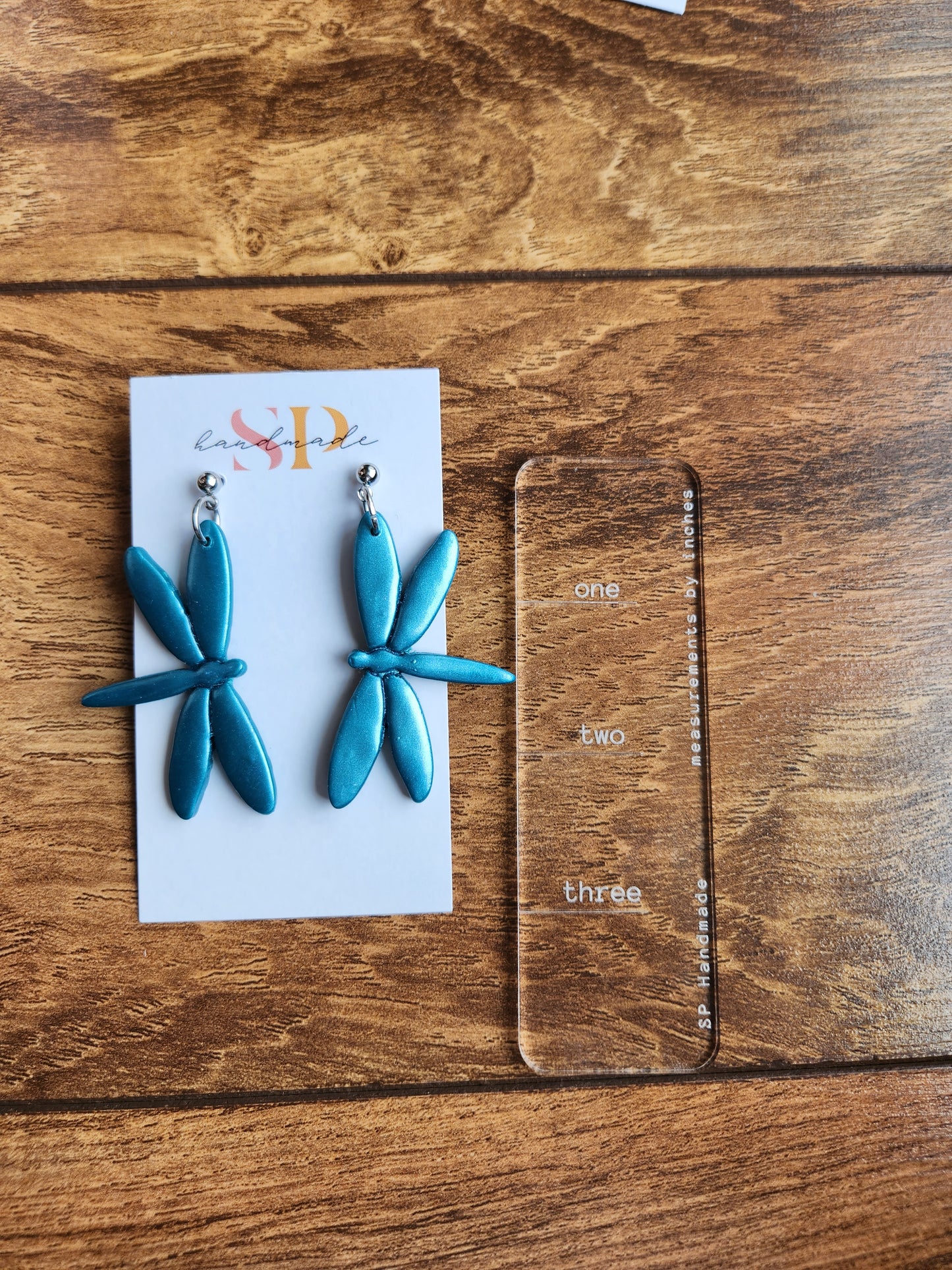 Large Dragonfly Dangles | Polymer Clay Earrings