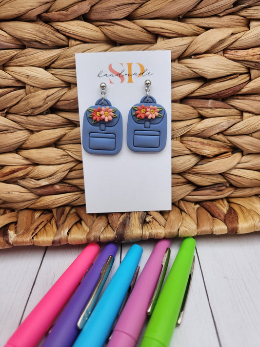 Backpacks | Polymer Clay Earrings