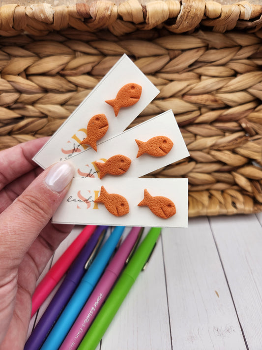 Goldfish Studs | Polymer Clay Earrings