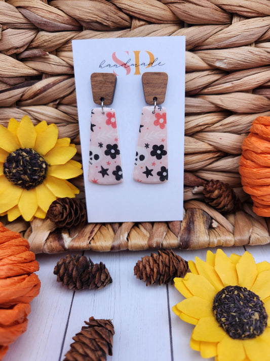 Spooky Pink Dangles | Polymer Clay Earrings