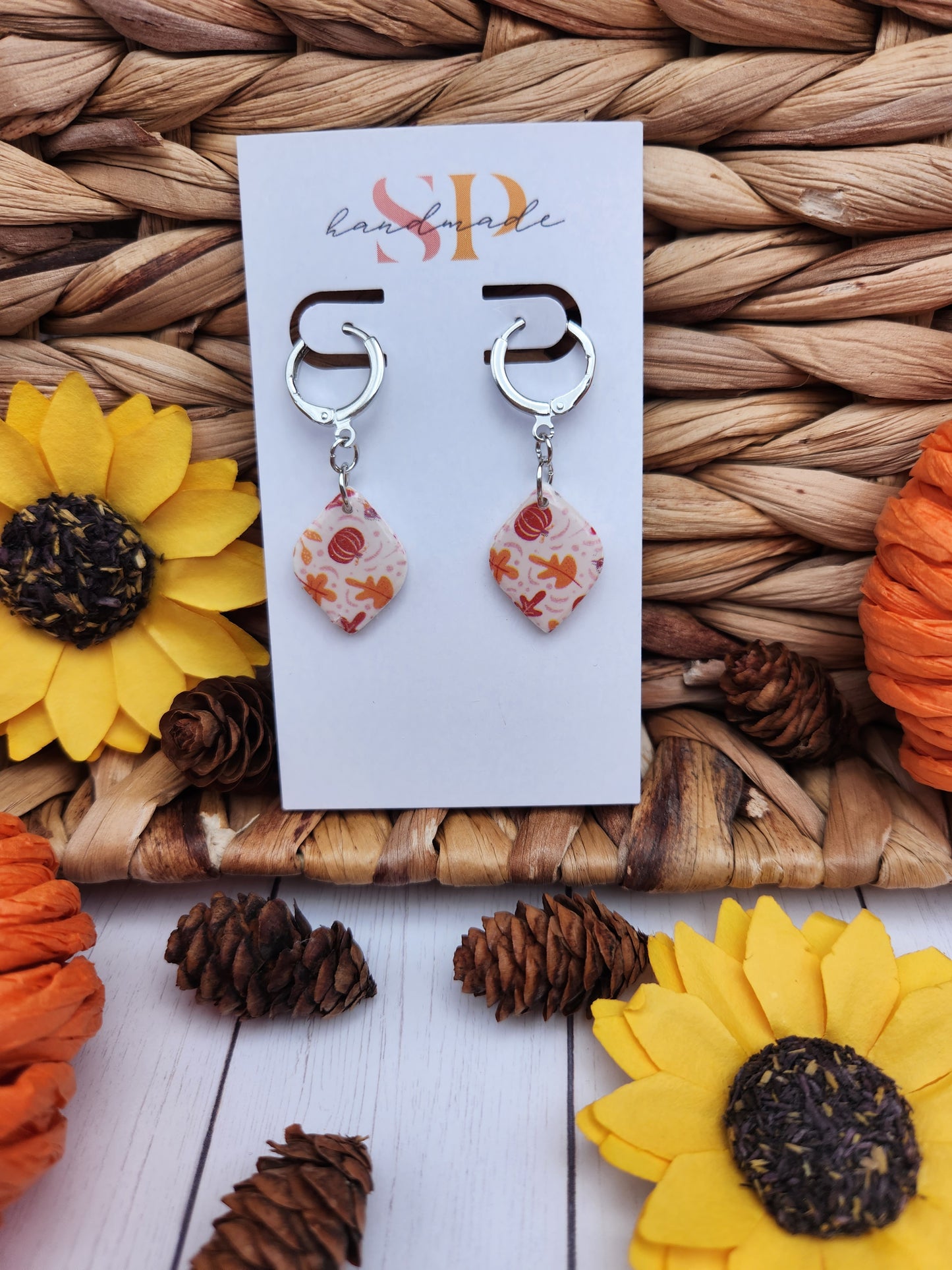 Whimsical Fall Dangles | Polymer Clay Earrings