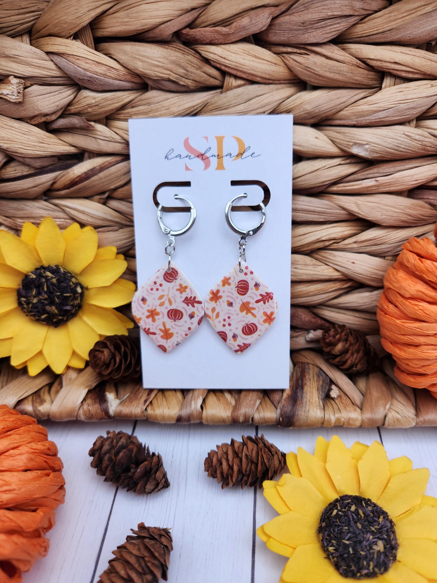 Whimsical Fall Dangles | Polymer Clay Earrings