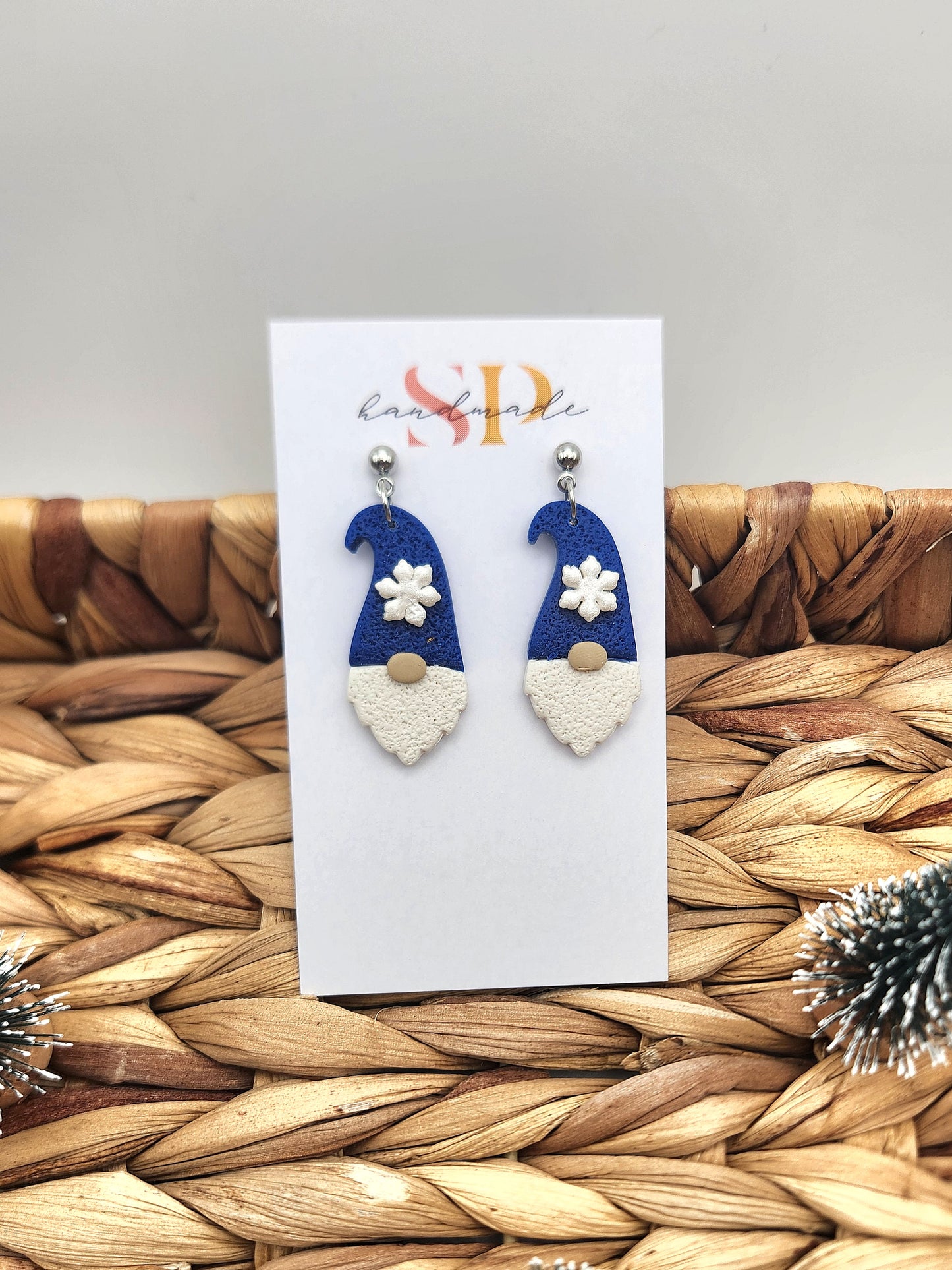 Gnome Dangles | Polymer Clay Earrings