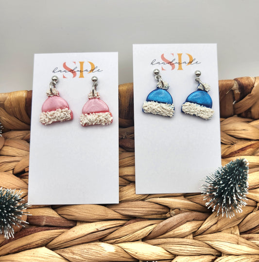 Winter Hat Dangles | Polymer Clay Earrings