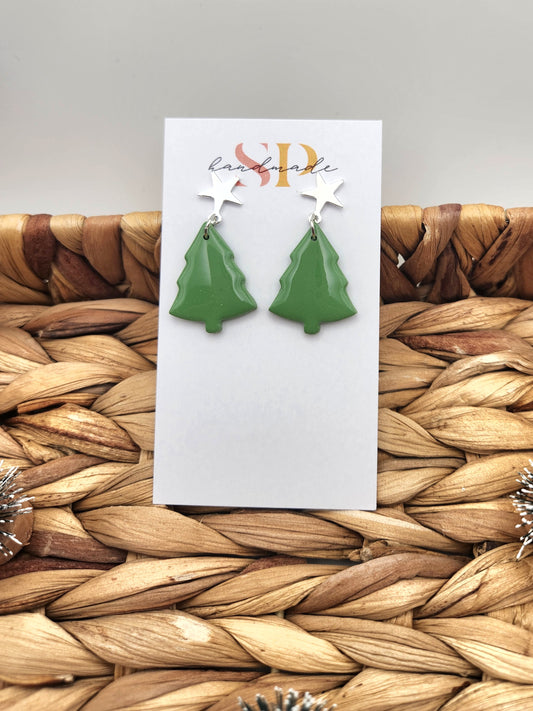 Tree Dangle | Polymer Clay Earrings