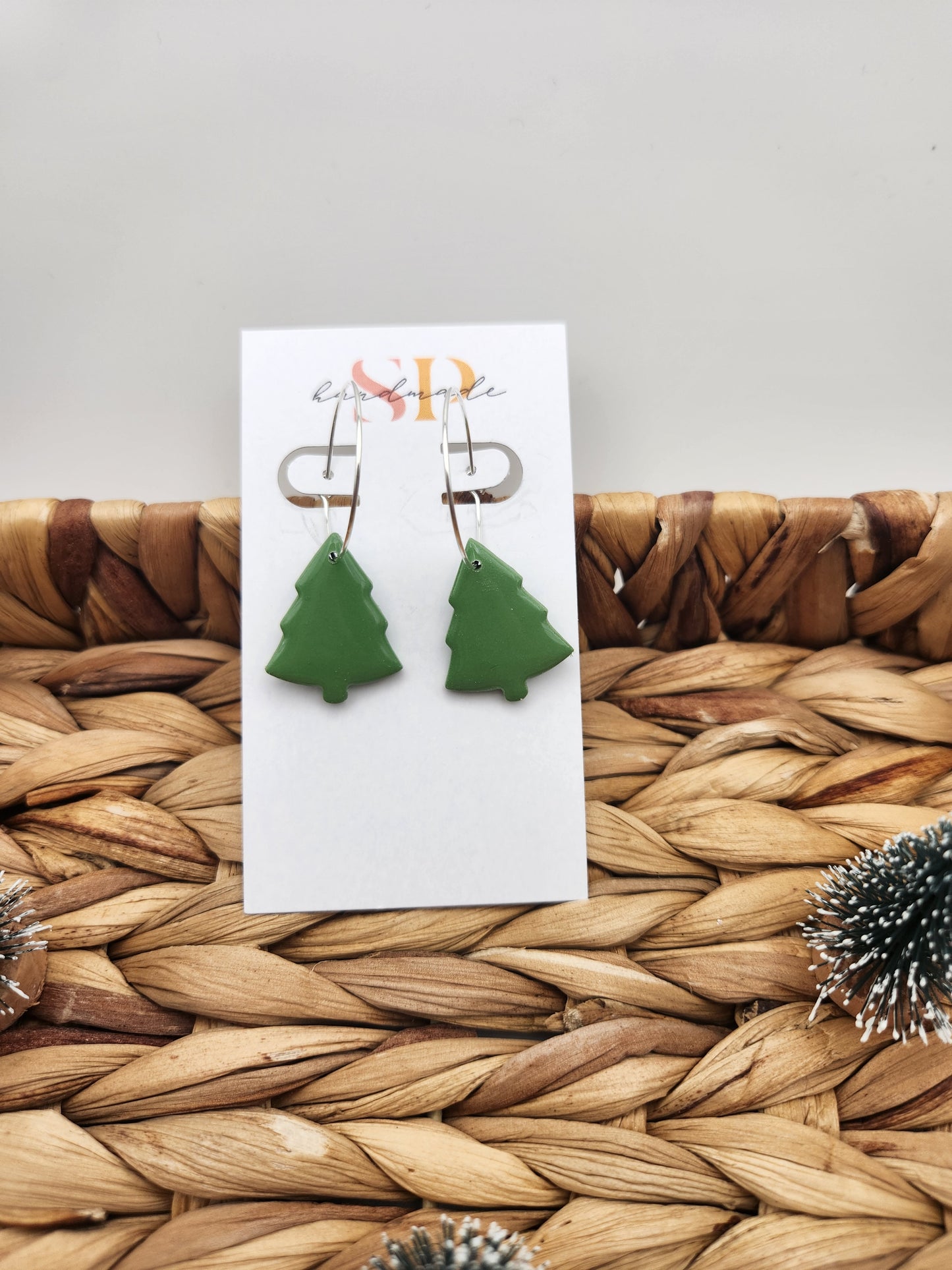 Tree Dangle | Polymer Clay Earrings