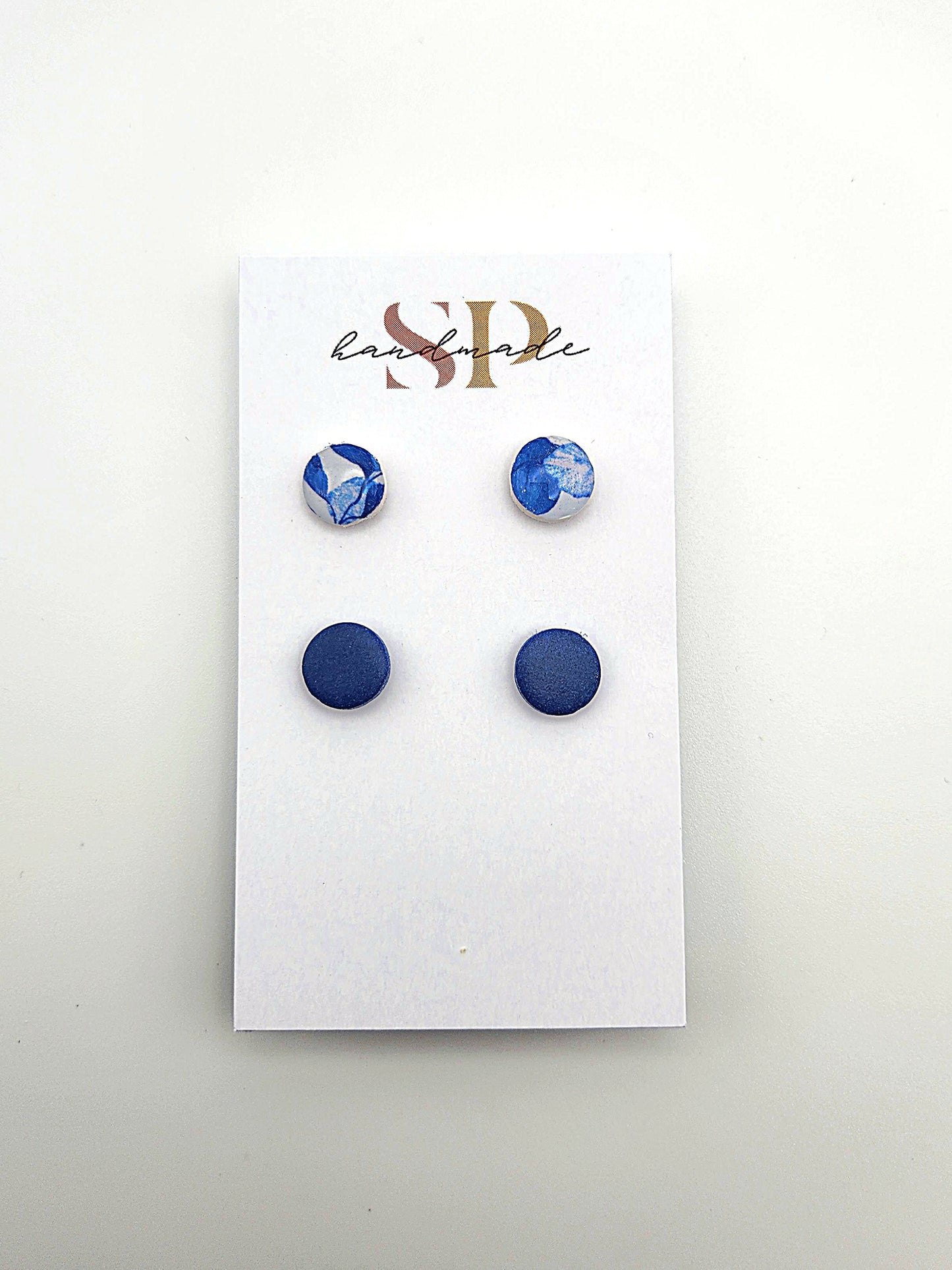 Blue Floral Collection | Polymer Clay Earrings