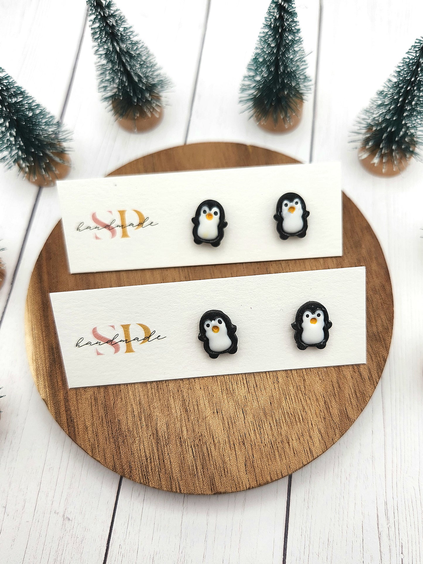 Penguins | Polymer Clay Earrings