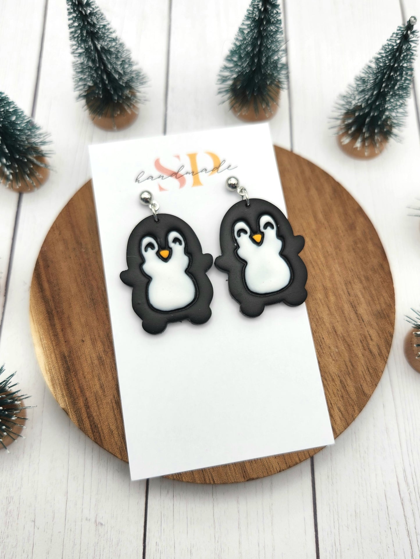 Penguins | Polymer Clay Earrings